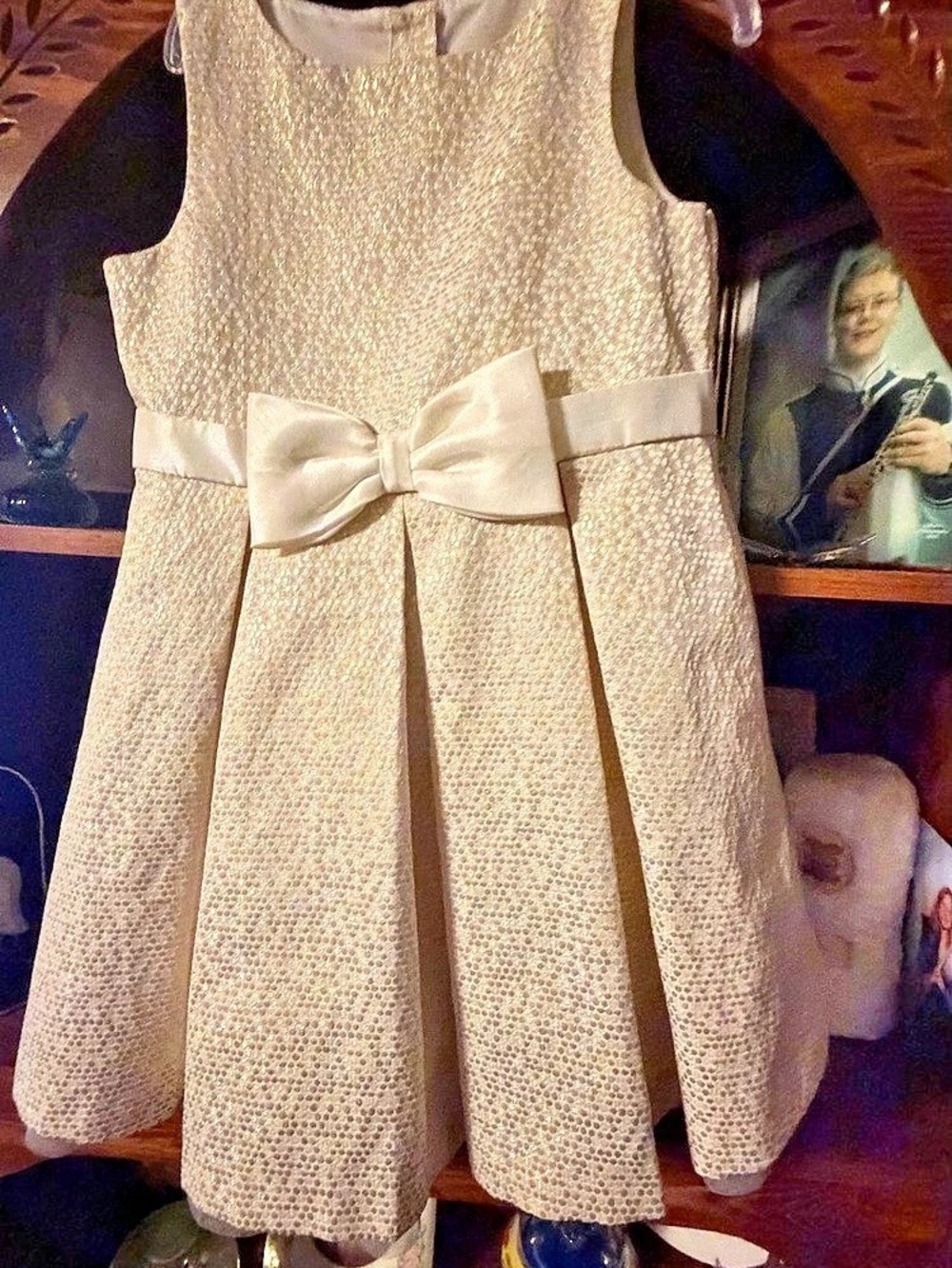 Gymboree Girls Formal Dress in Cream Size 6